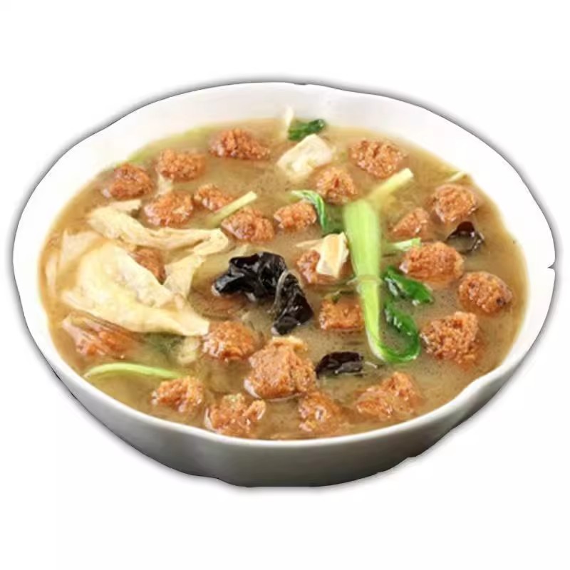 安徽特产绿豆丸子农家手工现做河南油炸酥脆小绿圆子火锅配菜食材图片 1