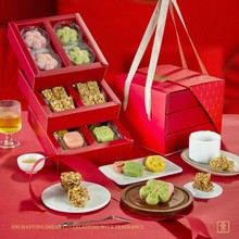 高端中式糕点礼盒婚庆伴手礼三层零食传统糕点心小吃杭州特产花酥缩略图 4