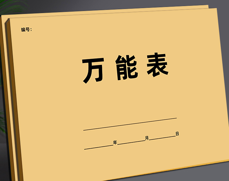 万能表格本空白表格本工资表库存表盘点明细表统计表签到表记账本登记本防疫登记消毒记录本员工记工考勤表缩略图 4
